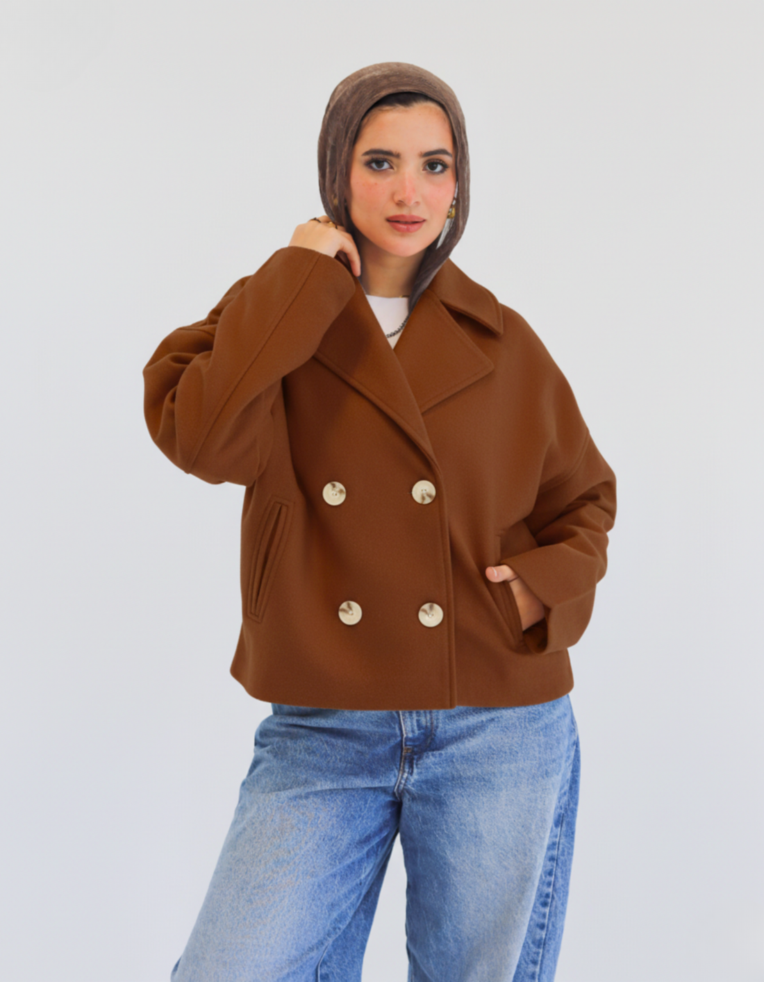 Fairy line jacket -Brown