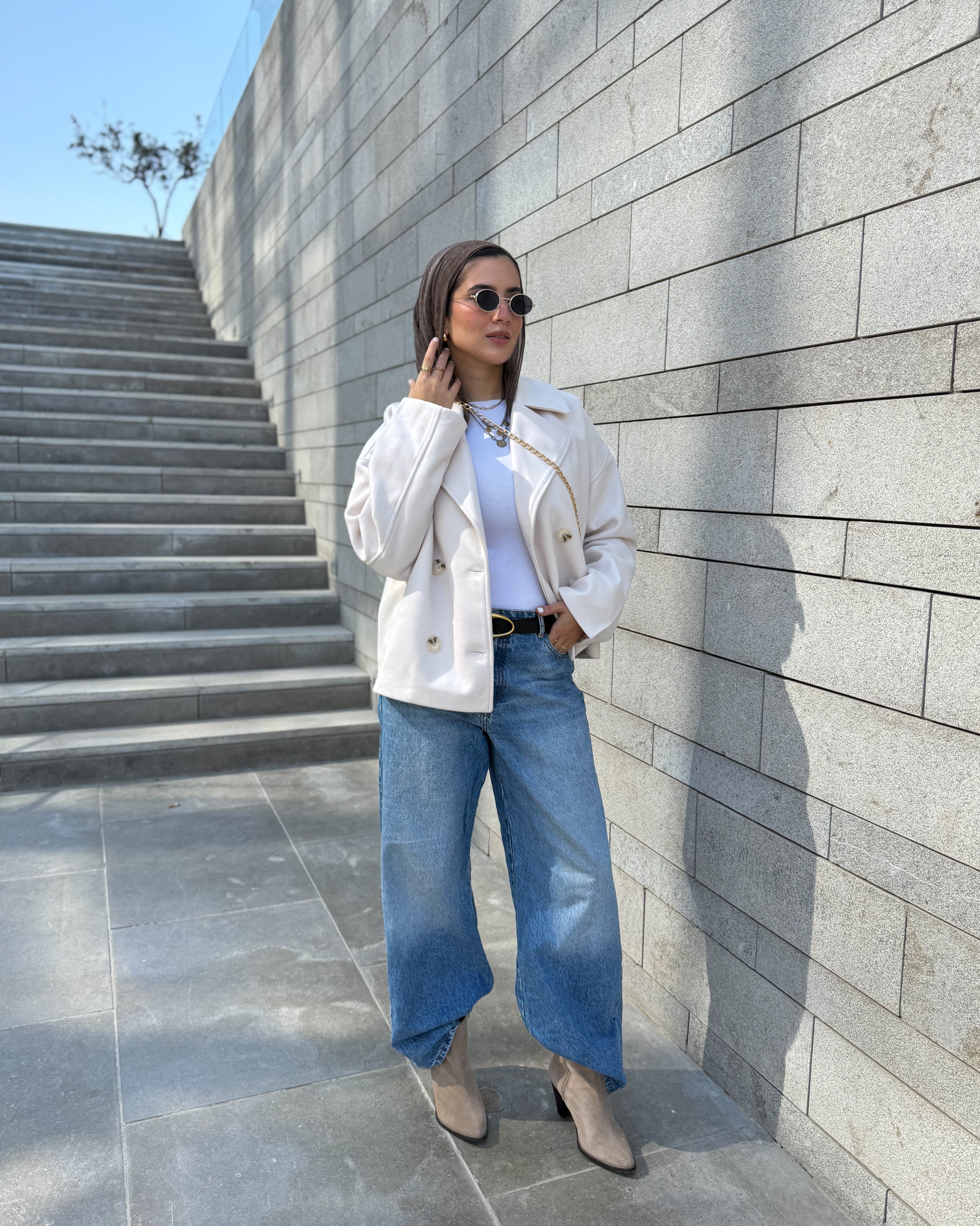 Fairy line jacket -off white