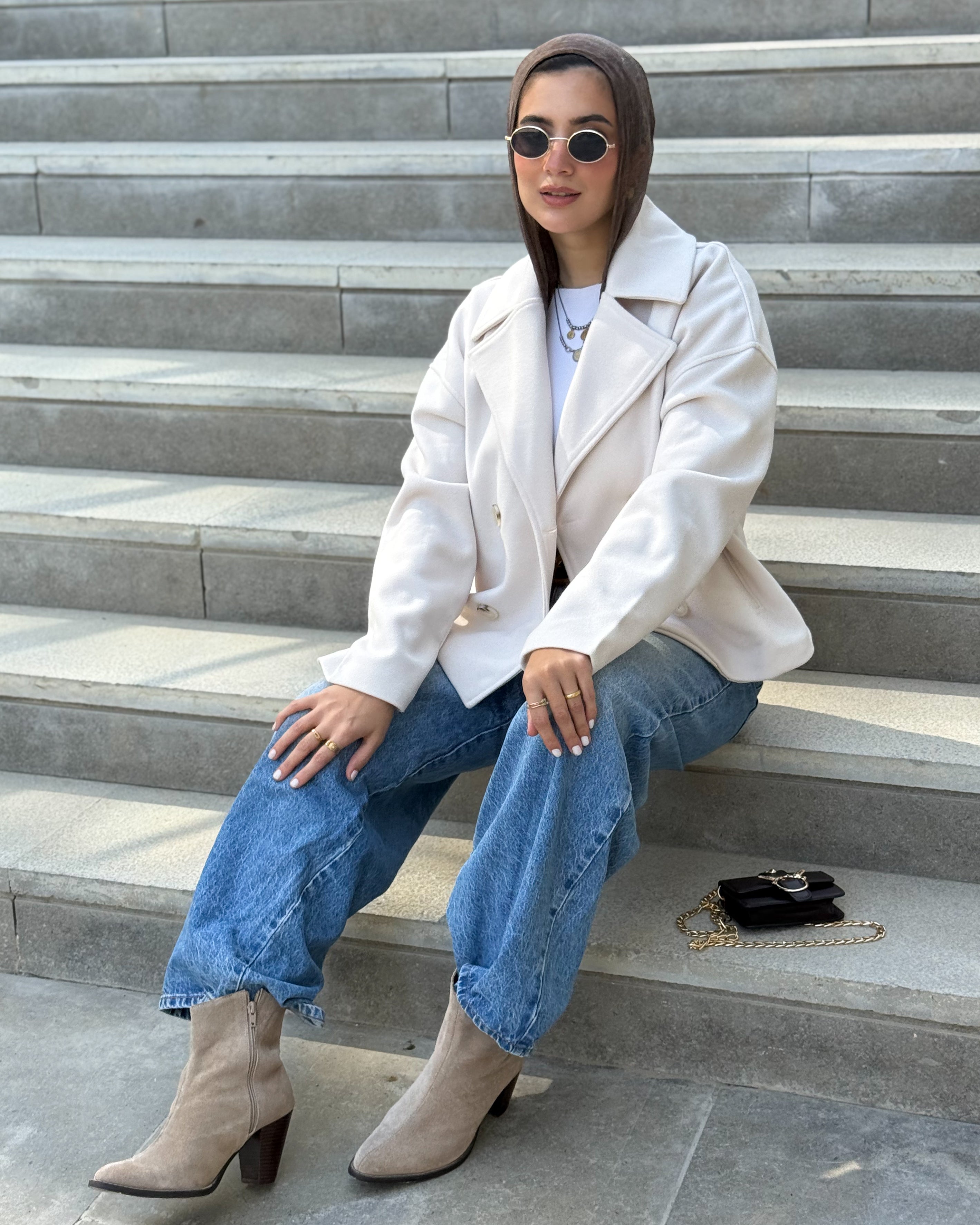 Fairy line jacket -off white